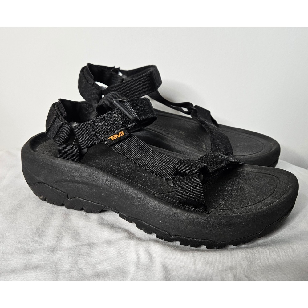 Teva Hurricane XLT2 Ampsole Black Platform Sport Sandals Womens 9 Hiking Nature